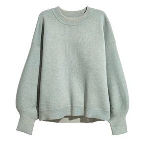 Shimmer sweater with balloon sleeves. Never Worn!!